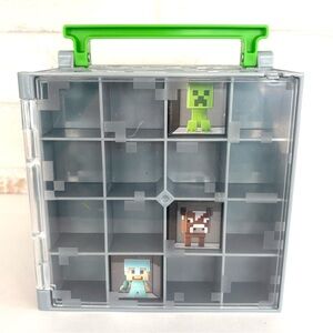 Minecraft Stone Case For Mini Figures Collector Display Case Storage Box